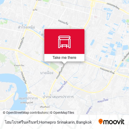 โฮมโปรศรีนครินทร์;Homepro Srinakarin map