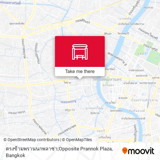 ตรงข้ามพรานนกพลาซ่า;Opposite Prannok Plaza map