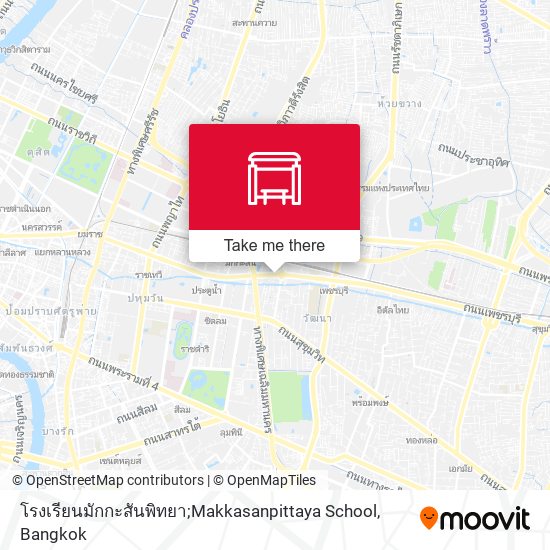 โรงเรียนมักกะสันพิทยา;Makkasanpittaya School map