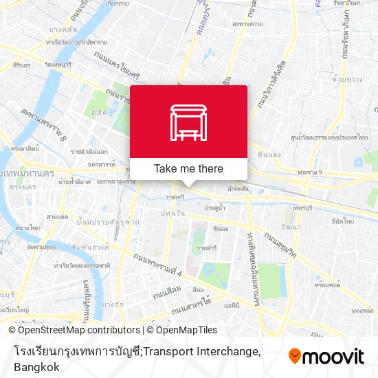 โรงเรียนกรุงเทพการบัญชี;Transport Interchange map