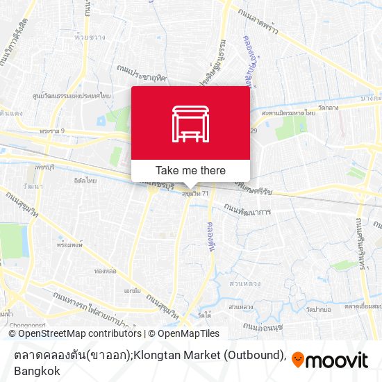 ตลาดคลองตัน(ขาออก);Klongtan Market (Outbound) map