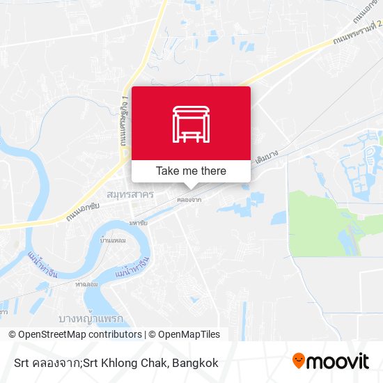 Srt คลองจาก;Srt Khlong Chak map