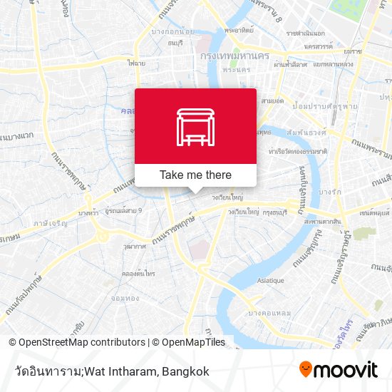 วัดอินทาราม;Wat Intharam map