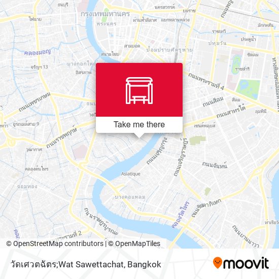 วัดเศวตฉัตร;Wat Sawettachat map