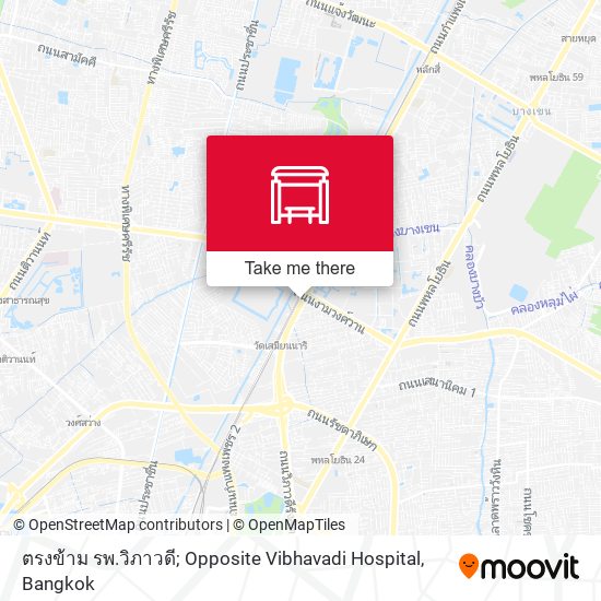 ตรงข้าม รพ.วิภาวดี; Opposite Vibhavadi Hospital map