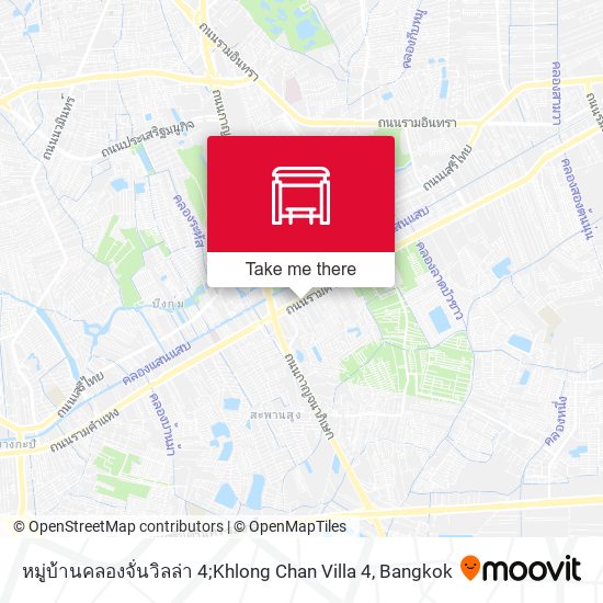 หมู่บ้านคลองจั่นวิลล่า 4;Khlong Chan Villa 4 map