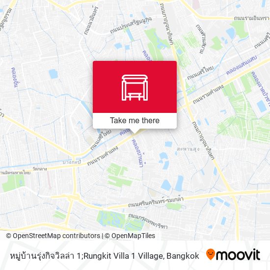 หมู่บ้านรุ่งกิจวิลล่า 1;Rungkit Villa 1 Village map