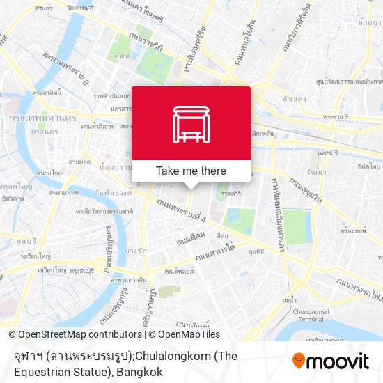จุฬาฯ (ลานพระบรมรูป);Chulalongkorn (The Equestrian Statue) map