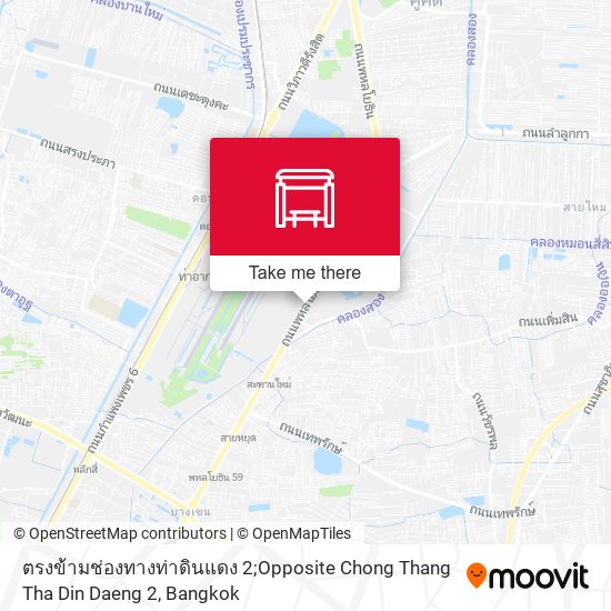 ตรงข้ามช่องทางท่าดินแดง 2;Opposite Chong Thang Tha Din Daeng 2 map