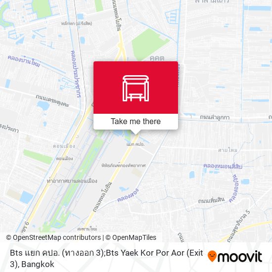 Bts แยก คปอ. (ทางออก 3);Bts Yaek Kor Por Aor (Exit 3) map