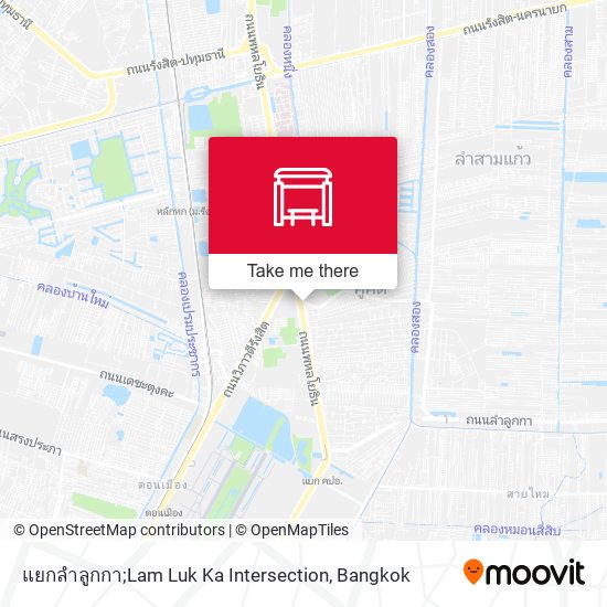 แยกลำลูกกา;Lam Luk Ka Intersection map
