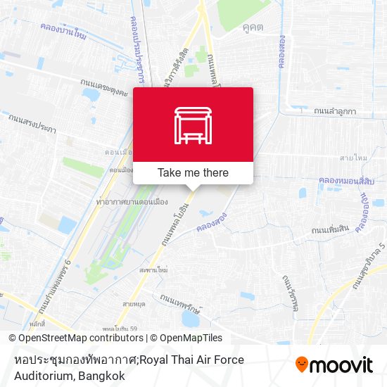 หอประชุมกองทัพอากาศ;Royal Thai Air Force Auditorium map