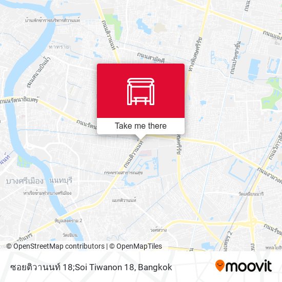 ซอยติวานนท์ 18;Soi Tiwanon 18 map