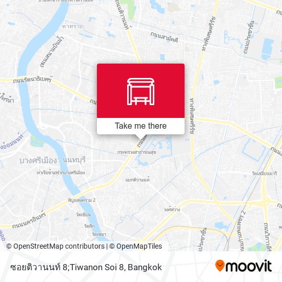 ซอยติวานนท์ 8;Tiwanon Soi 8 map