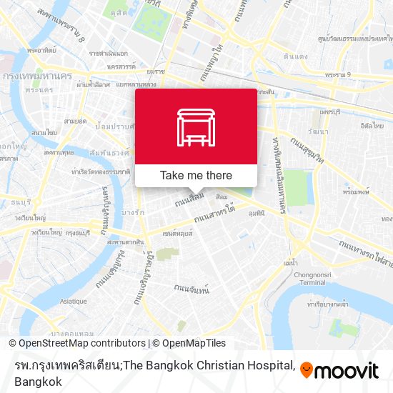 รพ.กรุงเทพคริสเตียน;The Bangkok Christian Hospital map