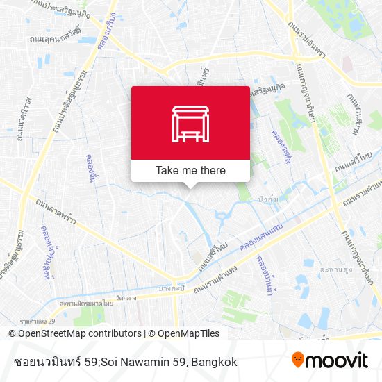 ซอยนวมินทร์ 59;Soi Nawamin 59 map