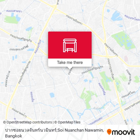 ปากซอยนวลจันทร์นวมินทร์;Soi Nuanchan Nawamin map
