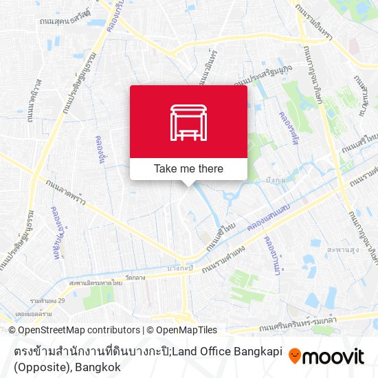 ตรงข้ามสำนักงานที่ดินบางกะปิ;Land Office Bangkapi (Opposite) map