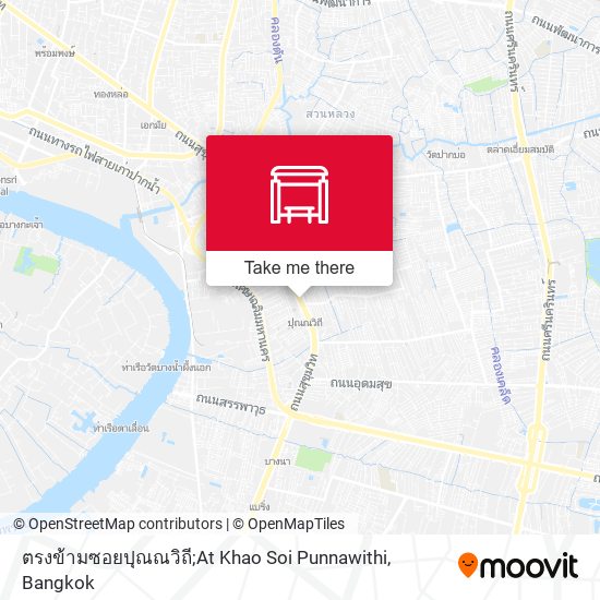 ตรงข้ามซอยปุณณวิถี;At Khao Soi Punnawithi map