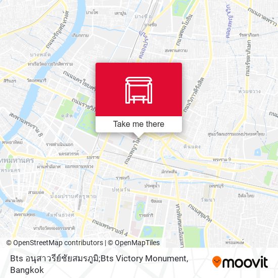 Bts อนุสาวรีย์ชัยสมรภูมิ;Bts Victory Monument map