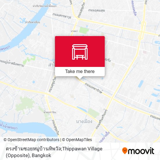 ตรงข้ามซอยหมู่บ้านทิพวัล;Thippawan Village (Opposite) map