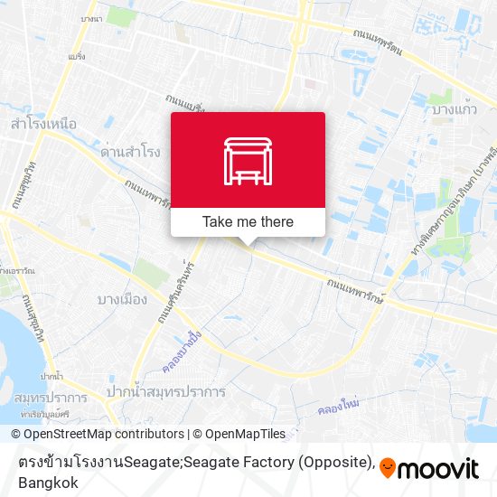 ตรงข้ามโรงงานSeagate;Seagate Factory (Opposite) map