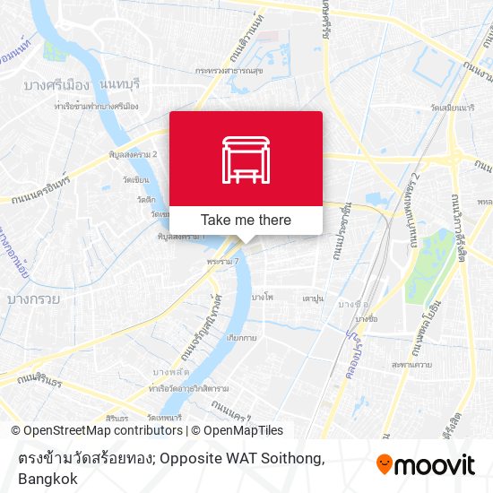 ตรงข้ามวัดสร้อยทอง; Opposite WAT Soithong map