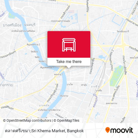 ตลาดศรีเขมา;Sri Khema Market map