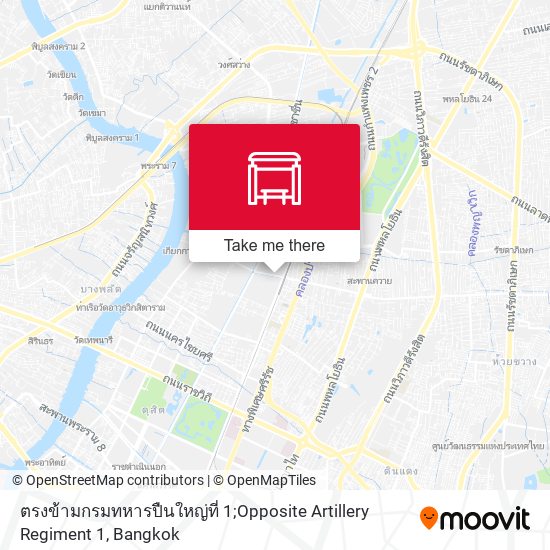 ตรงข้ามกรมทหารปืนใหญ่ที่ 1;Opposite Artillery Regiment 1 map