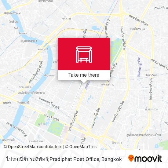 ไปรษณีย์ประดิพัทธ์;Pradiphat Post Office map