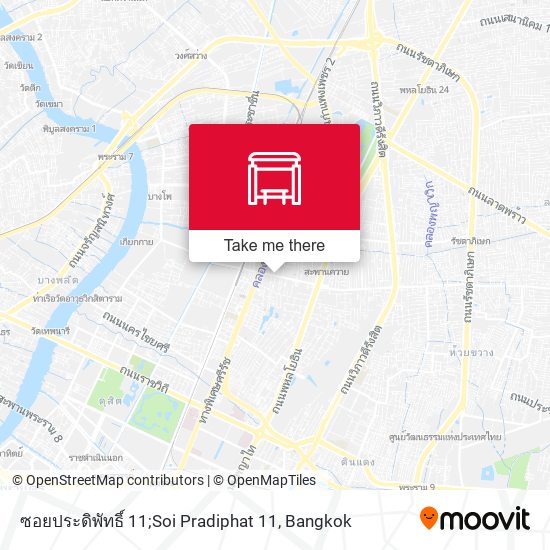 ซอยประดิพัทธิ์ 11;Soi Pradiphat 11 map