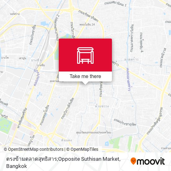 ตรงข้ามตลาดสุทธิสาร;Opposite Suthisan Market map