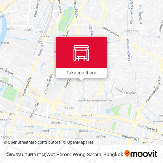 วัดพรหมวงศาราม;Wat Phrom Wong Saram map