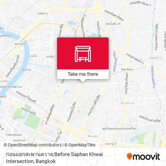 ก่อนแยกสะพานควาย;Before Saphan Khwai Intersection map