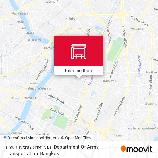 กรมการขนส่งทหารบก;Department Of Army Transportation map