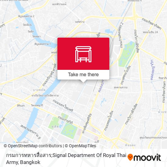 กรมการทหารสื่อสาร;Signal Department Of Royal Thai Army map
