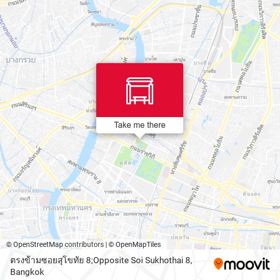 ตรงข้ามซอยสุโขทัย 8;Opposite Soi Sukhothai 8 map