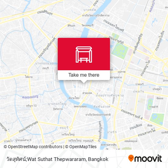 วัดสุทัศน์;Wat Suthat Thepwararam map