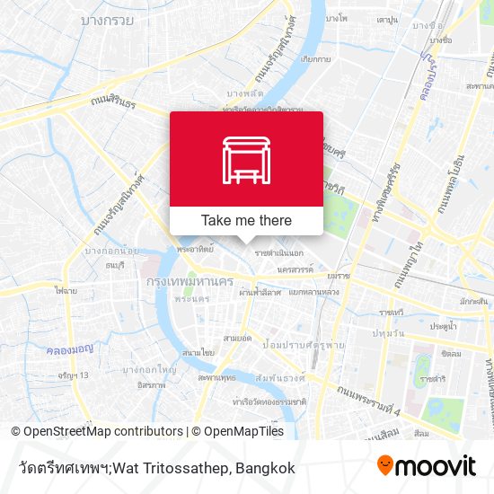 วัดตรีทศเทพฯ;Wat Tritossathep map
