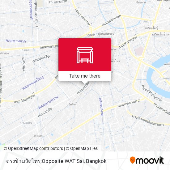 ตรงข้ามวัดไทร;Opposite WAT Sai map