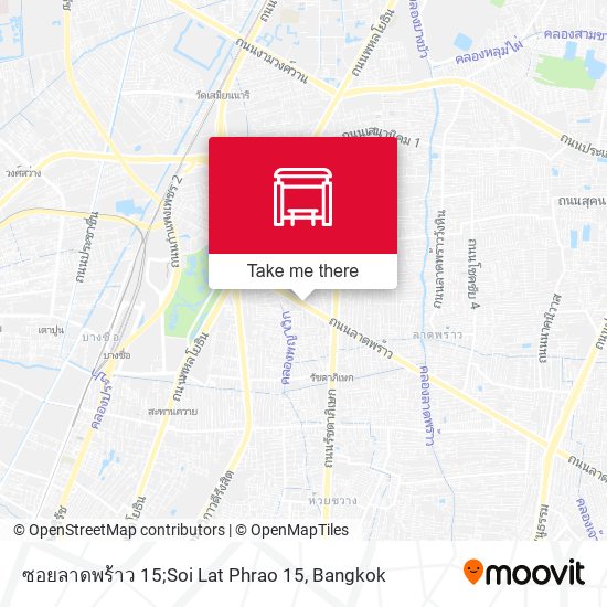 ซอยลาดพร้าว 15;Soi Lat Phrao 15 map
