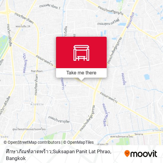 ศึกษาภัณฑ์ลาดพร้าว;Suksapan Panit Lat Phrao map