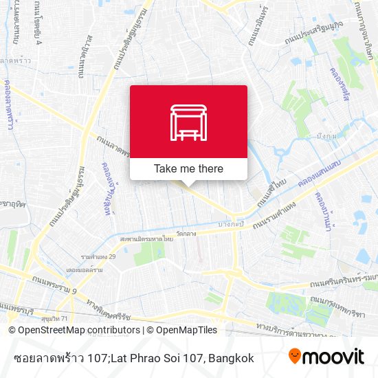 ซอยลาดพร้าว 107;Lat Phrao Soi 107 map