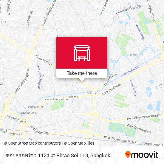 ซอยลาดพร้าว 113;Lat Phrao Soi 113 map