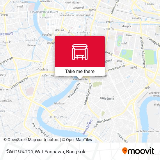 วัดยานนาวา;Wat Yannawa map