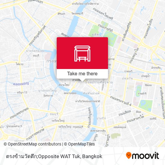 ตรงข้ามวัดตึก;Opposite WAT Tuk map