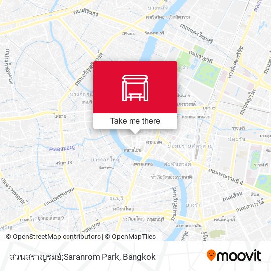 สวนสราญรมย์;Saranrom Park map