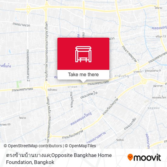 ตรงข้ามบ้านบางแค;Opposite Bangkhae Home Foundation map
