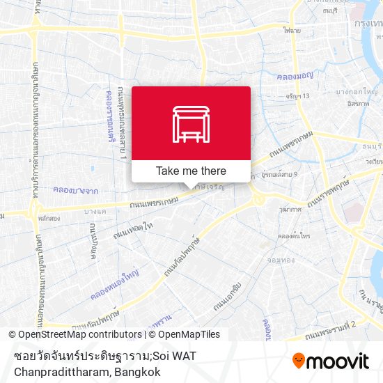 ซอยวัดจันทร์ประดิษฐาราม;Soi WAT Chanpradittharam map