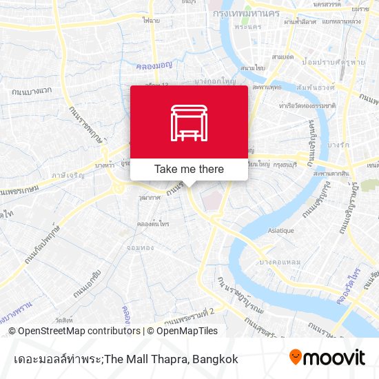 เดอะมอลล์ท่าพระ;The Mall Thapra map
